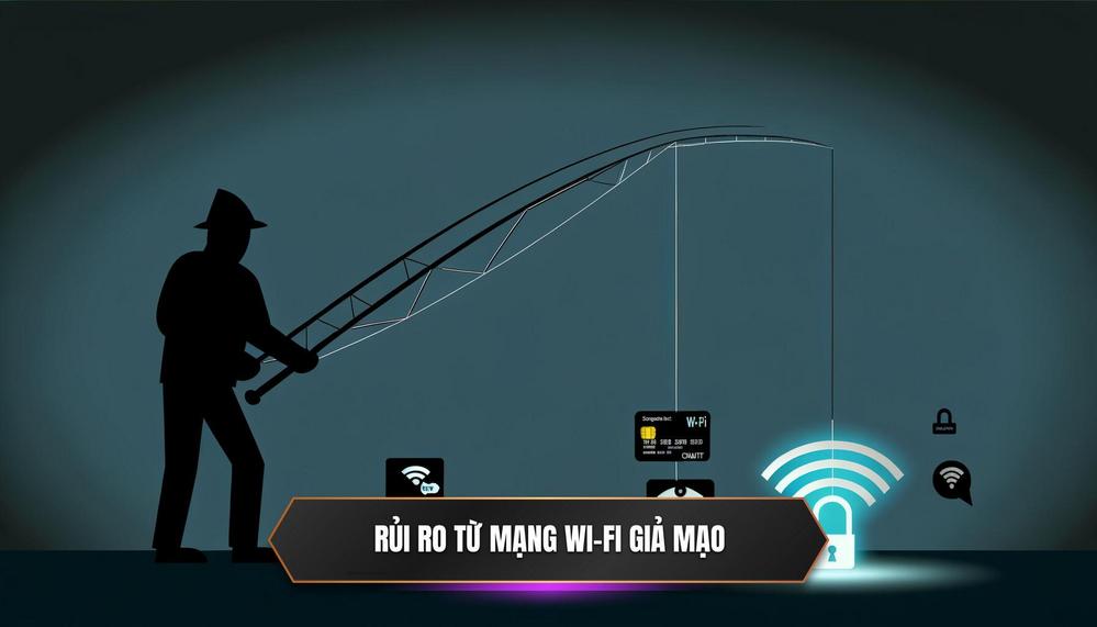 Rủi ro từ _Fake Wi-Fi Hotspot_ – Bẫy mạng lưới giả mạo